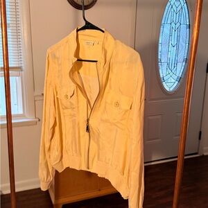Spartina 449 Cream Bomber Jacket
